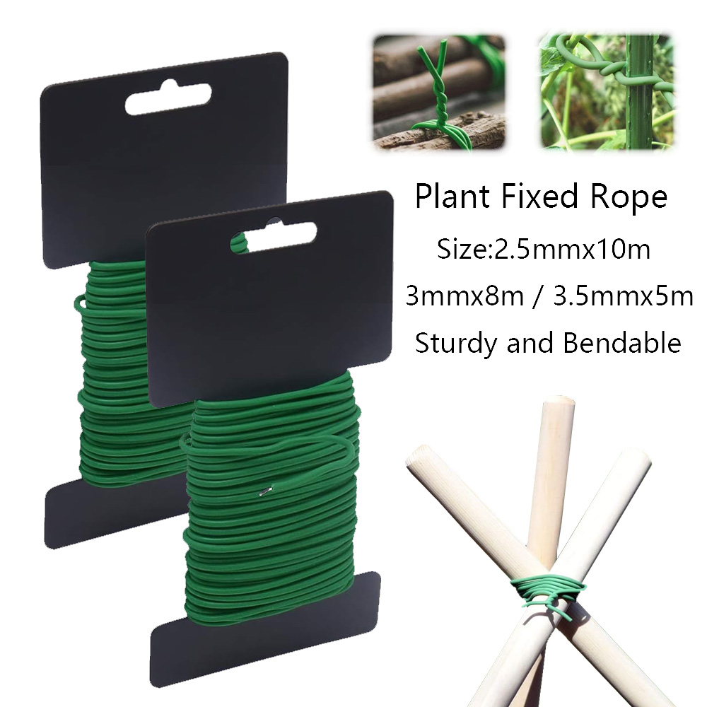Florist Supply Bulk - 5/8/10m Reusable Plant Support Tie, Steel