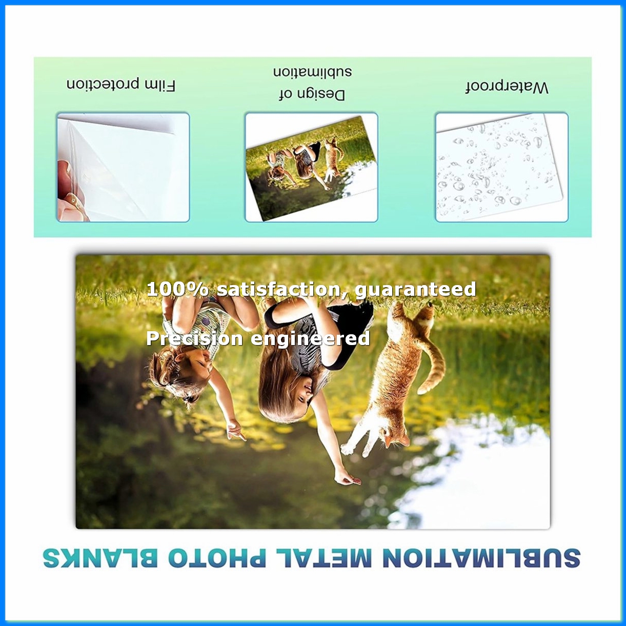 B & J Florist Supply Linwood - 10PCS Sublimation Metal Photo Blank Heat