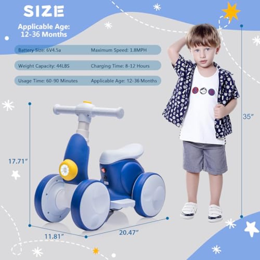 4-in-1 electric toddler balanc – B & J Florist Supply Linwood Bewertung und Preis