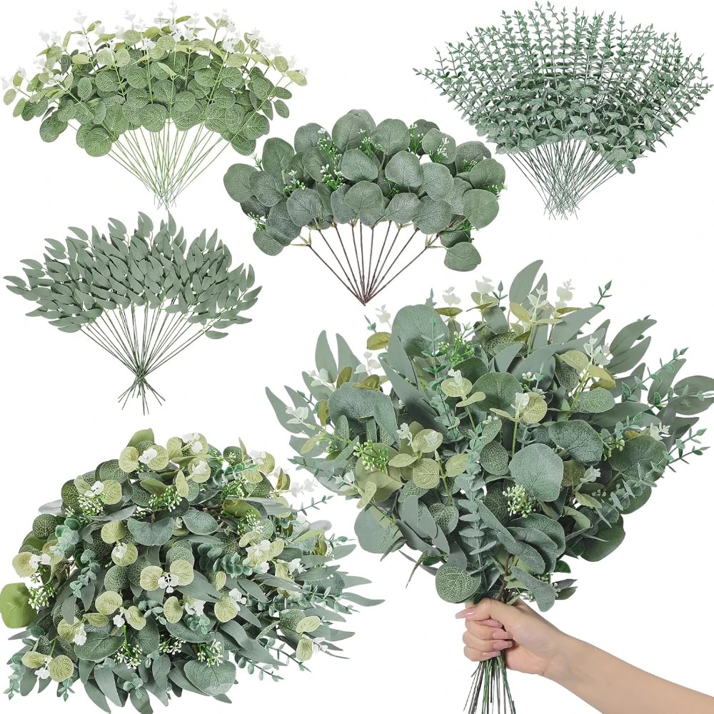 20pcs Eucalyptus Leaves Stems  – Florist Supply Bulk Bewertung und Preis