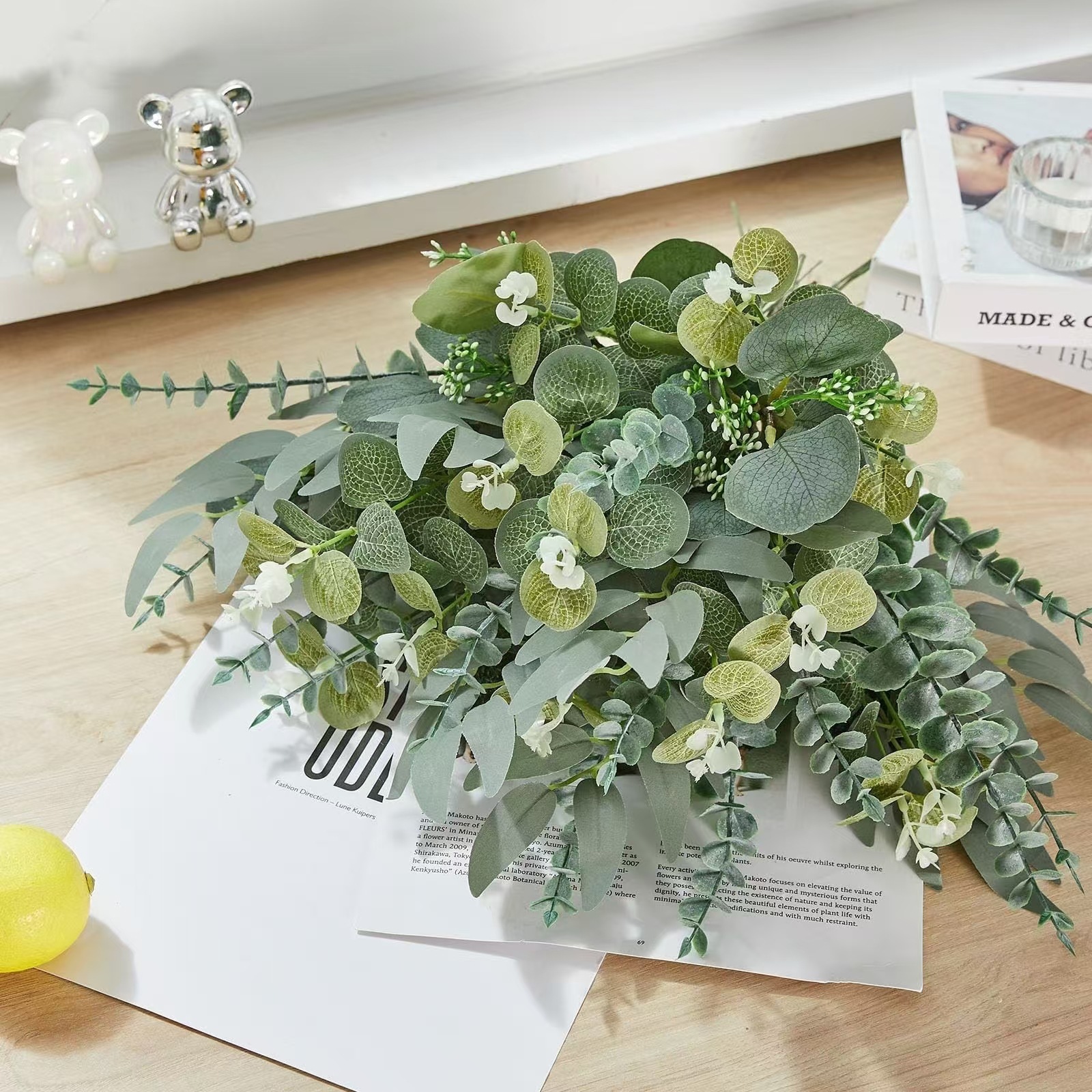 10/20Pcs Artificial Eucalyptus – Florist Supply Bulk Bewertung und Preis
