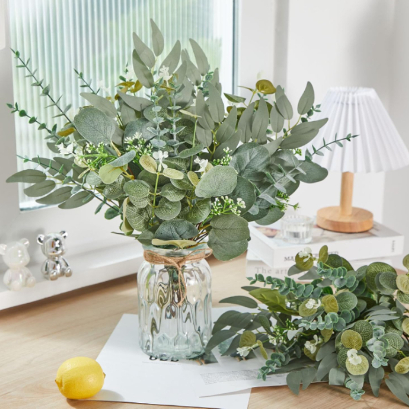 10/20Pcs Artificial Eucalyptus – Florist Supply Bulk Bewertung und Preis