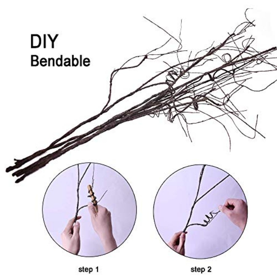 10PCS Lifelike Curly Willow Br – Branch Curly Willow Bewertung und Preis