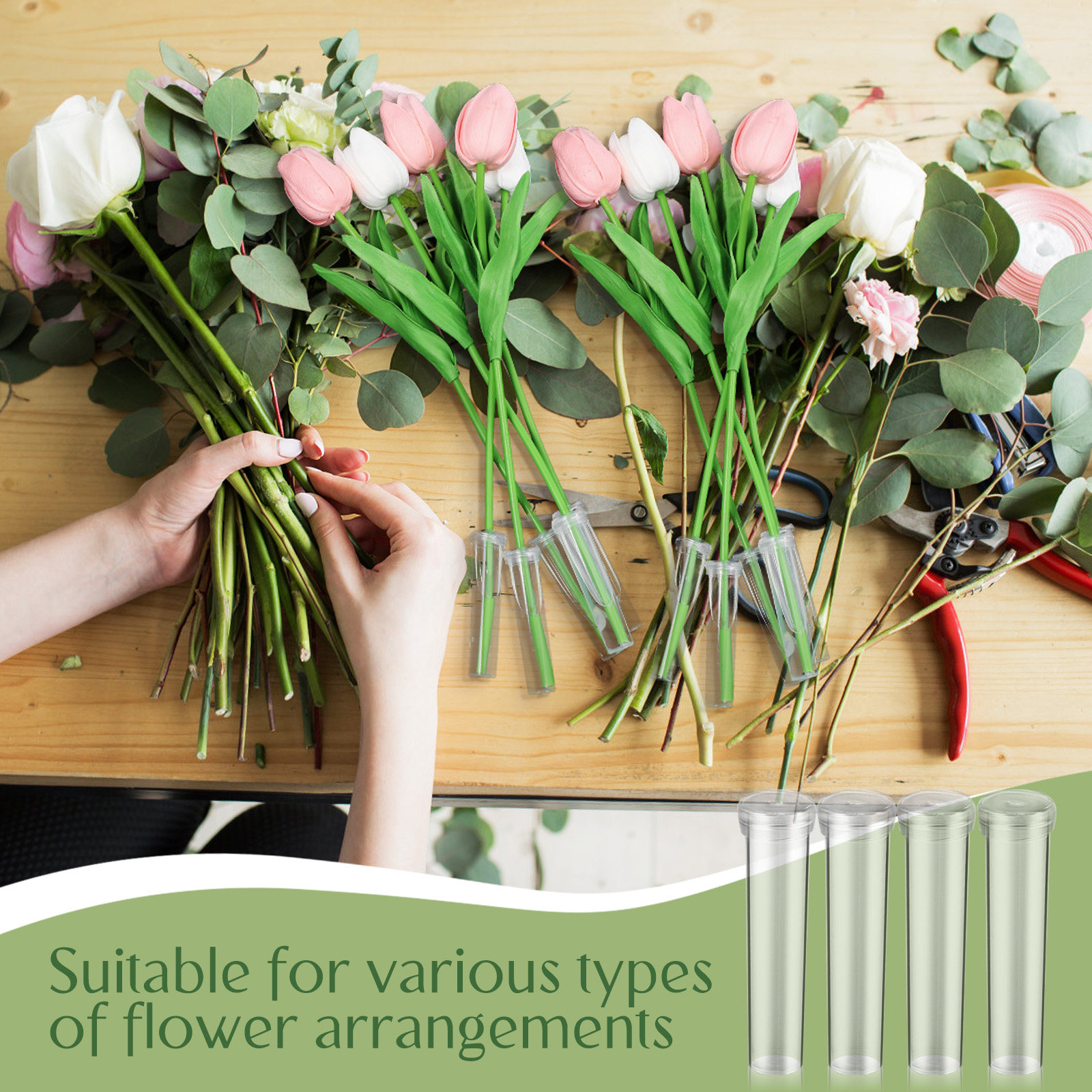 100Pcs Flower Nutrient Tubes U – Anda Florist Supply Bewertung und Preis